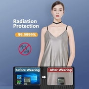 Maternity Protection Suit,Anti-Radiation Dresses 100% Silver Fiber Shield for Women Electromagnetic Radiation Protective Tanks Clothes