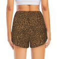 thumbnail image 2 of Lsque Leopard Printed Women's Running Shorts with Liner Pockets,Elastic Quick Dry Workout Athletic Gym Yoga Shorts,Womens High Waist Shorts-Medium, 2 of 9
