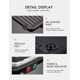 thumbnail image 5 of Yabano Sandwichera Eléctrica, Placas Antiadherentes de 11 x 9.8 Pulgadas, Aplanables 180 Grados, Negro, Estilo Casual, Acero Inoxidable, 5 of 5