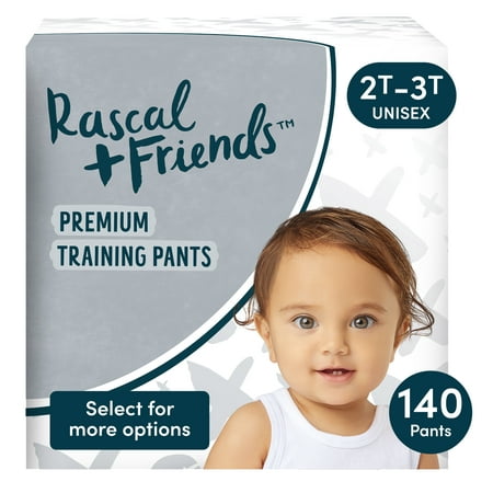 Rascal + Friends Premium Training Pants 2T-3T, 140 Count (Select for More Options)