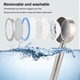 thumbnail image 3 of Moyic Cabezal de ducha de acero inoxidable, rociador de agua, accesorio de rociador para baño, cabezal de ducha para habitación, suministros de Juegos de accesorios de baño No.03 Moyic HA010028-03B, 3 of 6