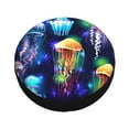 thumbnail image 3 of Balery Transparent Jellyfishestire Cover Waterproof Dust-Proof, Universal Spare Wheel Tire Cover For Trailer, Rv, Suv Truck And Vehicle Camper Accessories-14 Inch, 3 of 9