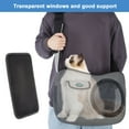 thumbnail image 7 of Pet Dog Cat Sling Bag Carrier Saddle Shoulder Travel Backpack Pack Tote 10-15 lb, 7 of 7