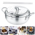 thumbnail image 4 of 1 juego de freír de acero inoxidable sartén tempura freír olla con termómetro LYD Utensilios de cocina, 4 of 6