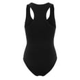 thumbnail image 3 of KOGMO Womens Cotton Racer Back Tank Bodysuit with Snap Button (S-XL), 3 of 7