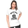 thumbnail image 3 of Delay Talking Until After Game Sports Womens Fitted Plus Size Graphic Tee Brisco Brands 2X, 3 of 5