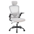 thumbnail image 4 of BeesClover Office Desk Chair with High Back Mesh, Adjustable Headrest and Lumbar Support, Flip-Up Armrests – Rolling Computer Chair for Home Office, Study, 4 of 8