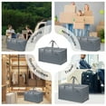thumbnail image 5 of TZYUDK O-487 Grey Moving Bags Large Capacity Storage Luggage Bags Foldable Portable Car Household Clothing Quilt Storage Bag Plastic, 5 of 6