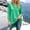 #0090-Green, variant on Womens Tunic Tops 3/4 Sleeve Loose Fit Tunics Dressy Casual Split Hem Top for Leggings S-2XL