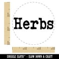 thumbnail image 2 of Herbs Gardening Fun Text Self-Inking Rubber Stamp Ink Stamper - Lime Green Ink - Small 3/4 Inch, 2 of 7