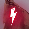 thumbnail image 4 of Llavero reflectante de PVC con gráfico de relámpago y colgante reflectante de doble cara, etiqueta reflectante de PVC, 4 of 6