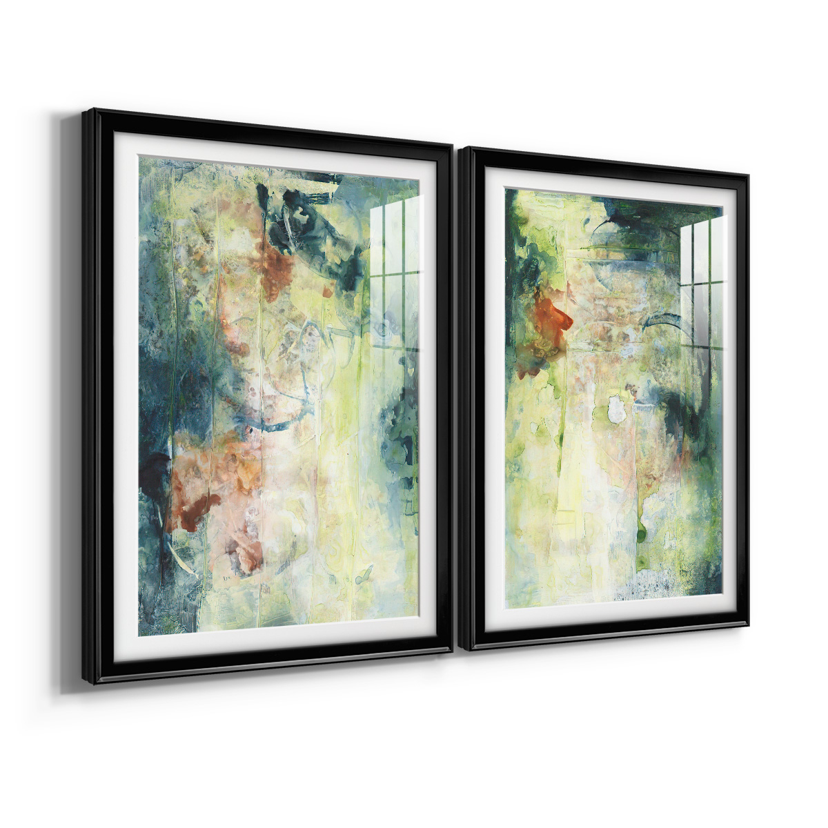Wexford Home Nature's Elements I Premium Framed Print, 18.5" x 24.5" - Ready to Hang, Black (Set of 2)