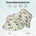 thumbnail image 5 of Daiia Vintage Moon Fox Pattern Bucket Hat - Trendy Cotton Sun Hat for Beach, Golf, Fishing - Fun Outdoor Vacation Boonie for Men and Women, 5 of 9