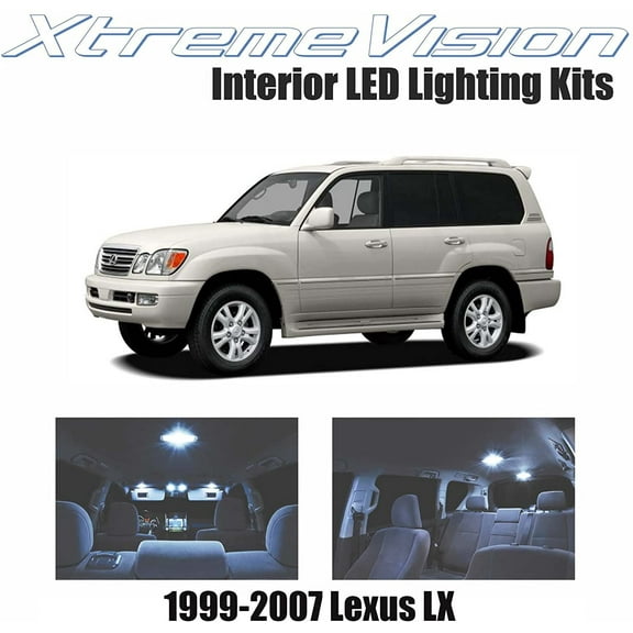 XtremeVision Interior LED for Lexus LX 1999-2007 10 Pieces Cool White Interior LED Kit Installation Tool