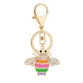 thumbnail image 1 of Jewelry On Clearance Creative Ltle Bee Car Keychain Ladies Bag Ornaments Multicolor, 1 of 1