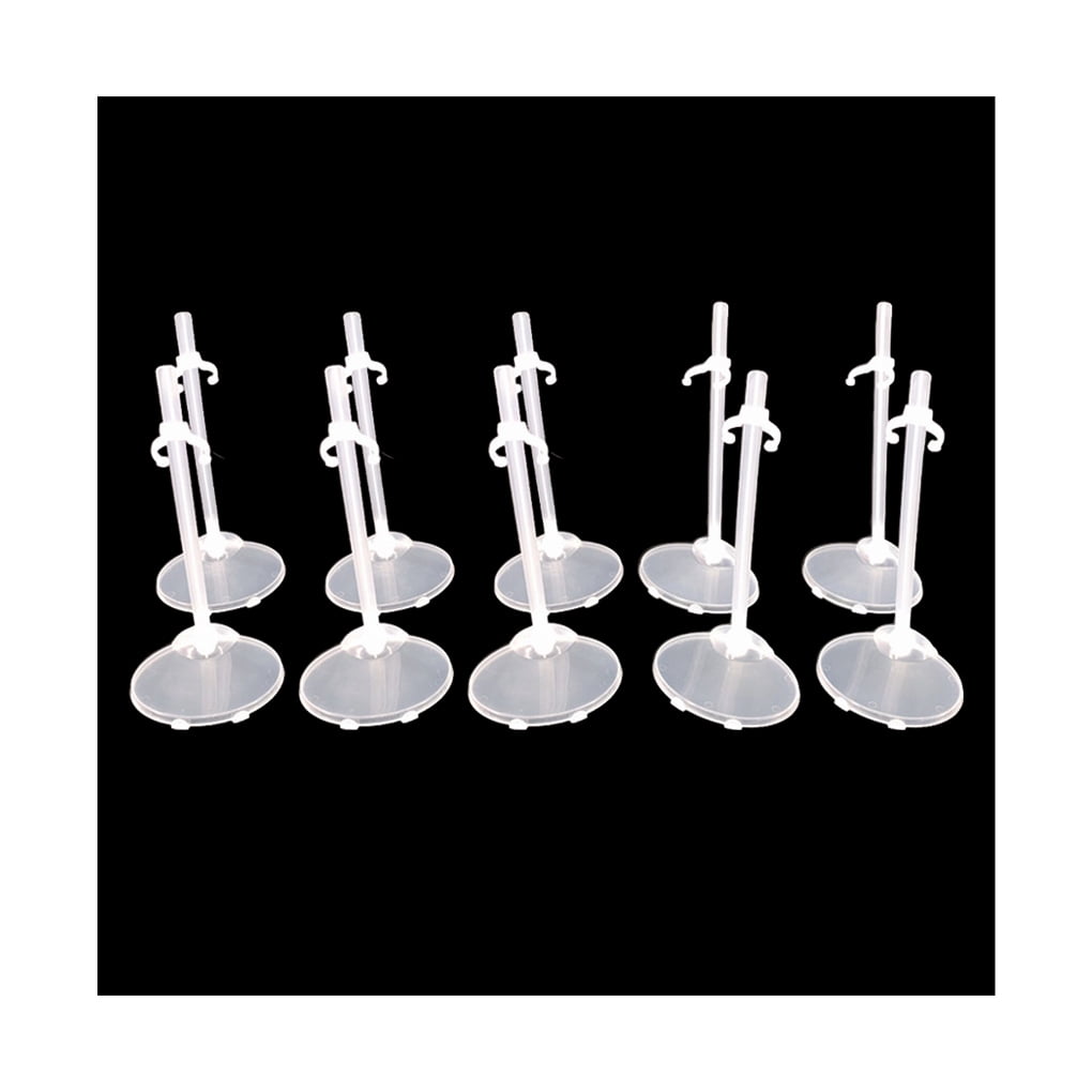 Thinsont 10Pcs Girls Doll Stands Racks Centerpieces Figurine Holders Toy Support Home Kids