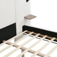 thumbnail image 4 of Christopher Knight Home Boucle Upholstered King Platform Bed with Reading Lights and Headboard Shelves, White, 4 of 9