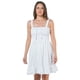 thumbnail image 4 of Vestido Maternidad Algodón Fresco Cómodo Vestido Embarazo Verano Casual Tirantes Ajustable Color Blanco, 4 of 5