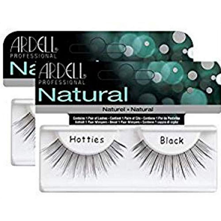 Ardell Professional NATURAL Lashes, HOTTIES BLACK (2-PACK with bonus Skin/Hair GLITTER) (Hotties Black (2-PACK)) - Walmart.com Ardell Professional NATURAL Lashes, HOTTIES BLACK (2-PACK with bonus Skin/Hair GLITTER) (Hotties Black (2-PACK)) - Walmart.com
