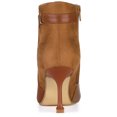 thumbnail image 4 of BLISSFUL STEP Women's Pointed Toe Side Zip Stiletto Heel Ankle Boot Brown 9.5, 4 of 7
