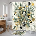 thumbnail image 3 of Ambesonne Eucalyptus Leaves Bathroom Decor Set in a Gift Box, Blossomy Leaf Art, 4 Pcs, Green Black Mustard, 3 of 7