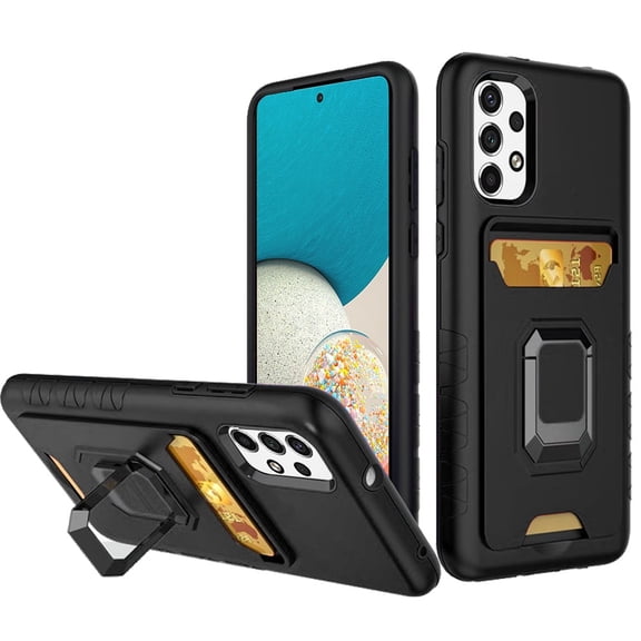 GSA Hybrid Case w/CC Slot for Samsung Galaxy A53 5G - Black