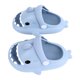 thumbnail image 4 of Sandalias de tiburón para niños, zapatillas de ducha antideslizantes con punta abierta para el hogar, sandalias de dibujos animados, longitud interior azul neblina 16cm, 4 of 14