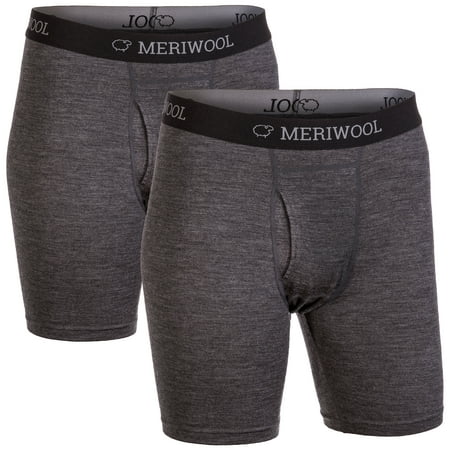 MERIWOOL Merino Wool Men’s Boxer Brief Underwear - (Best Wool Boxer Briefs)