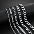 thumbnail image 5 of GKNET New Trendy Cuban Chain Men Bracelet Classic Stainless Steel 3/5/7/9mm Bracel WY4-3mm, 5 of 8