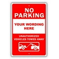 thumbnail image 1 of Please Your Wording Here Novelty Display Outdoor Indoor Unique Aluminum Metal Sign 8"x12", 1 of 5