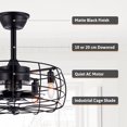 thumbnail image 3 of 40cm Ceiling Fan with 4 Light Sockets for Bedroom Kitchen Living Room Decor More, 3 of 7