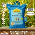 thumbnail image 4 of Asian Kitchen Crystal Sona Masoori Aged Rice 4-Pound Bag, 4lbs (1.81kg) Short Grain Rice ~ All Natural | Gluten Friendly | Vegan | Indian Origin | Export Quality, 4 of 10