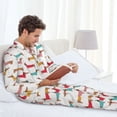 thumbnail image 6 of Lsque Dachshund Dog Puppy Pattern Long Sleeve Pajama Set for Men - Soft 2-Piece Sleepwear and Loungewear Set with Pockets, Comfy Nightwear-Medium, 6 of 7