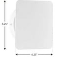 thumbnail image 5 of Progress Lighting Z-2025 1-Light Satin White LED Modern Outdoor Square Wall Light with Shade, 5 of 6