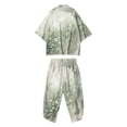 thumbnail image 4 of Men's Lightweight Print Cardigan Suit Set Comfortable Open Front Knit Sweater Outfit For Daily Wear Spring Summer Fall Casual Stylish Versatile, 4 of 4