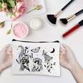 thumbnail image 5 of Black Mushroom Canvas Makeup Bags Cosmetic Bag Multipurpose Case Iron on Transfer Metal Zipper Sublimation Blanks Gothic Bag Purse Pouches Travel Toiletry Bag for DIY 10x7Inch DIYDIY, 5 of 9