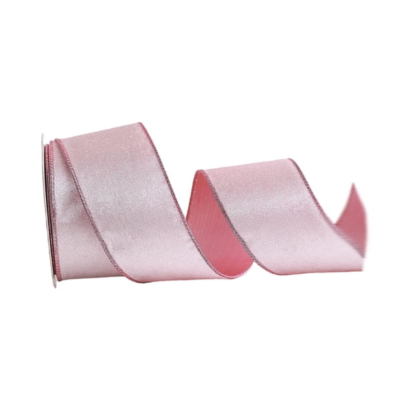 Cinta de oro rosa navideña, suministros para manualidades, decoración navideña multiusos Satín