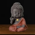 thumbnail image 3 of Esculturas de Buda para mascotas, decoración de cerámica, regalo de Tathagata, lindas artesanías. rojo, 3 of 7