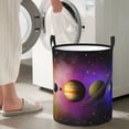 thumbnail image 5 of Lsque Planets And Stars Pattern Laundry Hamper Basket, Tall Woven Rope Hamper Basket for Clothes, Lightweight Storage Basket, Collapsible Waterproof-, 5 of 6