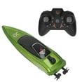 thumbnail image 1 of Barco de control remoto de 2,4 G, barco de juguete eléctrico de alta velocidad USB, mini lancha de control remoto impermeable, juguete verde, 1 of 15