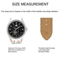 thumbnail image 5 of BISONSTRAP Watch Strap 20mm, Vintage Leather Replacement Watch Band, Light Brown with Thread, 5 of 7