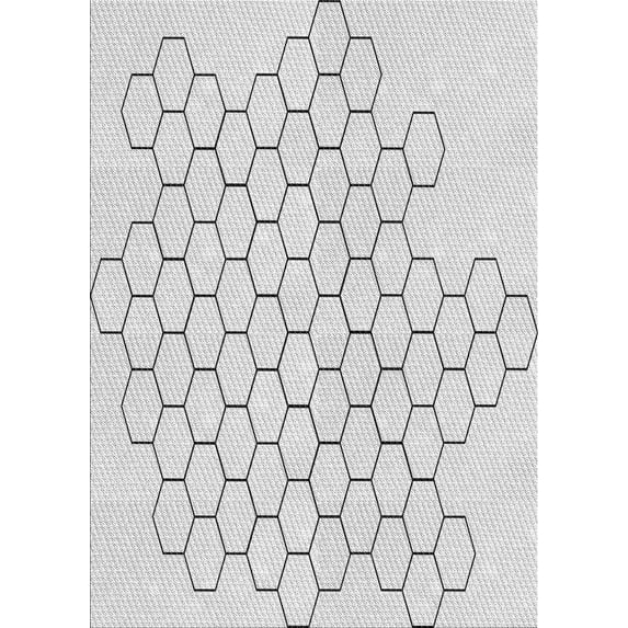 Ahgly Company Machine Washable Indoor Rectangle Transitional Gunmetal Gray Area Rugs, 2' x 3'