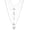 Silver, variant on Fashion Women Layered Necklace Heavy Retro Pharaoh Pyramid Cross Love Heart 1666-Gold