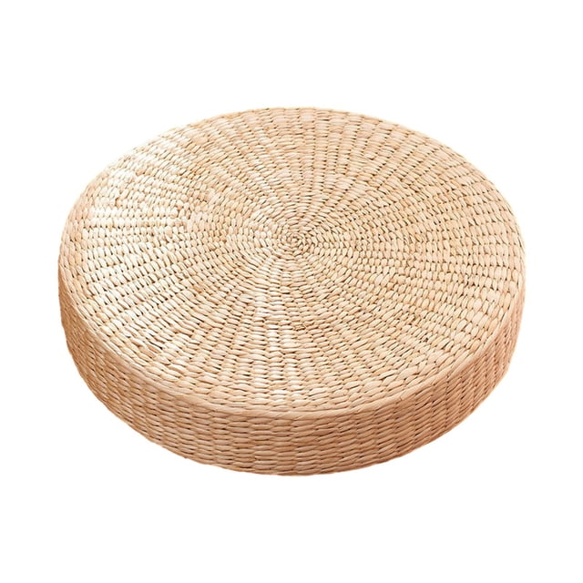 Cojín de meditación tejido Tatami Cojín de suelo Cojín para sentarse Tejido cómodo 6cmx30cm