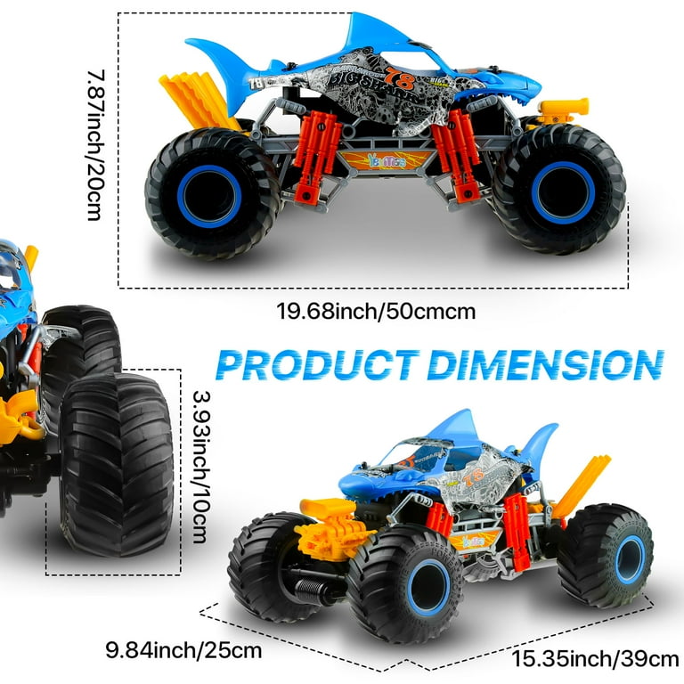 Yexmas 1:16 Scale 4WD Stunt Car Explosive Wheel RC Cars, Remote