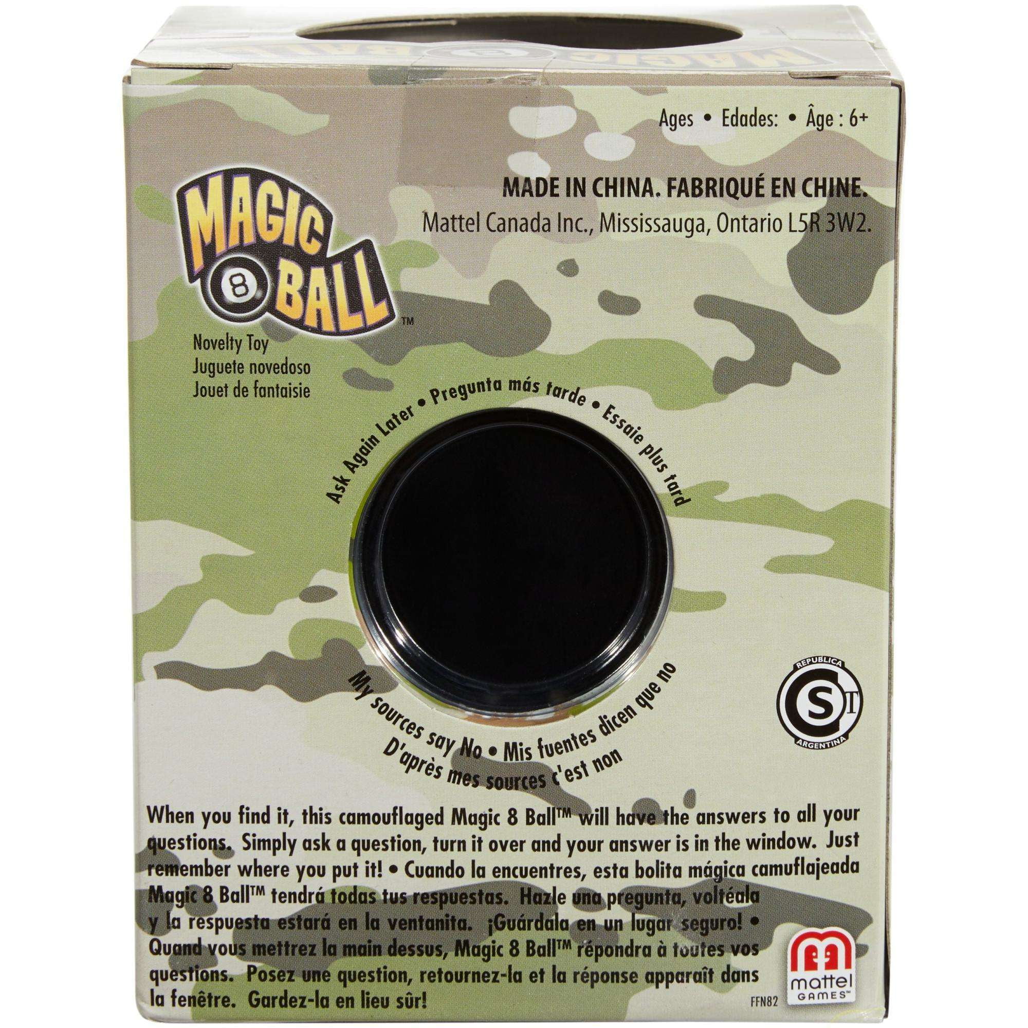 Magic 8 Ball Classic Fortune-Telling Novelty Toy, Camouflage