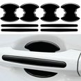 thumbnail image 6 of BLUESON 4X Car Door Handle Stickers + 4X Car Door Bowl Protector Anti-Scratch Cover Trim, 6 of 9