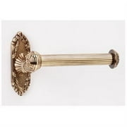 Ribbon and Reed Singe Post Toilet Paper Holder - Finish: Polished Antique