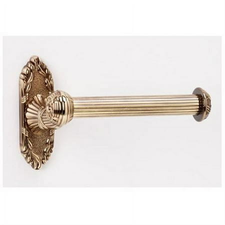 Ribbon and Reed Singe Post Toilet Paper Holder - Finish: Polished Antique