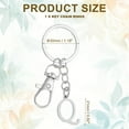thumbnail image 2 of Uxcell Initial Letter Keychain, Key Chain DIY Pendant Key Ring Bags Backpacks Decor for Men Women Party Gifts Favors Q, 2 of 7